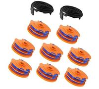 Jodriva Line String Trimmer Spool, for Qualcast GGT4401, GGT4502, GGT600A1, GT25 350 Watt, GT30, GGT450A1, Replacement Trimmer Spool Garden Grass Trimmer Line 8.3 metre x 1.65mm (8 Spool+2 Cover) Lawn