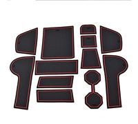 Jodriva Mats Anti Slip Cup Pads Door Groove Mat, for VW, for POLO, Plus 6R GTI Car Accessories Gate Slot Interior Decoration Stickers Car Door Slot Mat(Red)