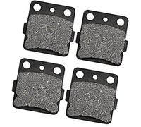 Jodriva Motorcycle Front and Rear Brake Pads, for Hon-da ATC250 ATC200X TRX300EX TRX400EX Fourtrax Sportrax TRX250X TRX400 EX Moto Wheel Brake Pads(BLACK 2 Pairs)