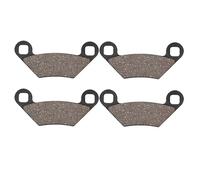 Jodriva Motorcycle Front And Rear Brake Pads, for Polaris, 500 XP Sportsman 2009 Motorcycle Brake Pads(2pairs)