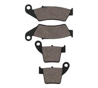 Jodriva Motorcycle Front Rear Brake Pads, for CR125R CR250R 2002-2007 CR 250R CRF250R CRF250X 2004-2017 CRF450R 2002-2018 CRF450X 2005-2018 Motorcycle Brake Pads(Front and Rear)