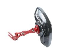 Jodriva Motorcycle Mudguard Aluminum Rear Fender For 250 Carbon Fiber Printed ABS Front Motorcycle Mudguard Replacement Part(Red)