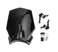 Jodriva Motorcycle Wind Deflector Motorcycle Windshield Windscreen Shield Screen Wind, for CB125R CB 125 R CB 125R Accessories 2018 2019 2020 2021 Motorbike Windshield Motorcycle Windshield(12 Black)