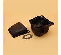 Jodriva Muffler Exhaust With Gasket, for MS 064 065 066 MS650 MS660 Chainsaw Replacement Parts 11221400614 Chainsaw Muffler Kit