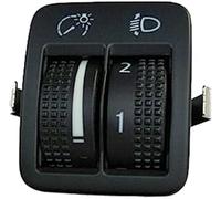 Jodriva New Front Headlight Height Dimmer Control Switch, for VW, for Tiguan, 5N 2008 2010 2012 2013 2015 5N0941333 5N0941334 Car Accessories Headlight Switch(BLACK 5N0941333A)