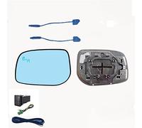 Jodriva Outer Side Rearview Mirror Blue Glass Lens With Blind Spot System, for Toyota, for Corolla, 2007-2013 Anti Glare BSD, for BSA, Wing Car Exterior Reflection Glass(1 pair with button)