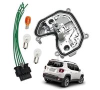 Jodriva Rear Tail Light Lamp Holder Bracket with Harness and Bulb Left Driver Side Compatible with 2015-2023, for Jeep, for Renegade, Rear Tail Lamp Housing 68270892AA Taillight Mounting Bracket