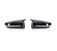 Jodriva Replacement Mirror Cover, for, 5 Series G30 G31 Side Rear Left Hand Driver Carbon Fiber ABS 2017 2018 2019 Car Mirror Cover(Glossy Black)
