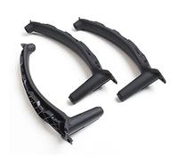 Jodriva RHD Interior Door Window Regulator Switch Cover Pull Handle Inside Trim Replacement, for BMW, X5 X6 E70 E71 2007-2013 Window Switch Trim(3PCS SET Black)