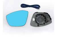 Jodriva Side Rearview Mirror Blue Glass Lens, for Peugeot, 301 308 408 508 2010-2019 Wide Angle View Anti Glare Car Exterior Reflection Glass(16 308 heated)