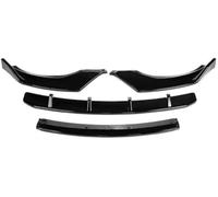 Jodriva Splitter, for BMW, X3 X4 G01 G02 2018-2021 Car Front Bumper Splitter Lip Spoiler Diffuser Guard Protector Cover Body Kits Lip Splitter(Carbon Fiber Look) Spoiler Splitter(BLACK Glossy Black)