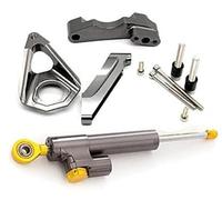 Jodriva Steering Damper Bracket Set, GSXR1000, for GSXR, GSX-R 1000 2003-2006, CNC Stabilizer Directional Dampers Mounting Support Motorcycle Ride Control Unit(BLACK 13)