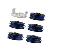 Jodriva Strimmer Trimmer Spool Line, for Ryobi, RAC123 5132002671, 1.6mm x 8. Strimmer Spool Lines, for Ryobi, RLT4027, RLT4125, RLT5027, RLT6030, RLT5127, RLT6130-5132002670 (8 Spool+1 Cover) Lawn Mo