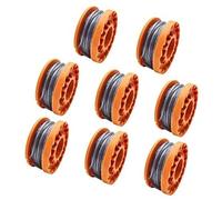 Jodriva String Trimmer Spool Line, for Mac Allister MGTP18Li Grass Strimmer, 1.65mm Autofeed Spool and Line Replacement Spools Weed Eater Spools Line (8) Lawn Mower Spool
