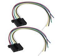 Jodriva The Lord of the Tools 2PCS Rear Tail Light Lamp Wiring Loom Harness Connector Plug 1778452, for Transit Mk6 Mk7 2006-2014 6 Pin 30cm Taillight Mounting Bracket