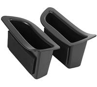 Jodriva Vehicle Door Storage Tray 2Pcs/Set Black Front Handle Box Container Holder, for Volvo, for V40 V40Cc Door Handle Storage Unit