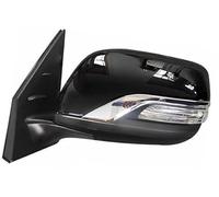 Jodriva vehicle side mirror Side View Mirrors, for Toyota, for Land Cruiser Lc200 Uzj200 2012-2016 87940-60G30(BLACK 9 Wire Electroplated Left Passenger Side)