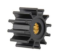 Jodriva Water Pump Impeller, for VOLVO, for Johnson, 09-1027B, for Jabsco 1210-0001 Outboard Motor Black Rubber 12 Blades Boat Engine Water Pump Impeller