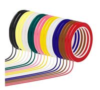 Jodsen 20 Rolls Whiteboard Graphic Chart Tapes,10 Colors 3mm x 66m Colored Self Adhesive Tape,Thin Narrow Vinyl Pinstripe Art Tape,Dry Erase Board Grid Marking Warning Lines,Motor insulation