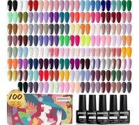 JODSONE 100 PCS Gel Nail Polish Kit No Wipe Soak off Base Coat and Matte Glossy Top Coat Gel Polish Collections Gifts for Manicure Lovers