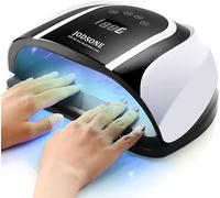 JODSONE 120W UV LED Nail Lamp for Two Hand, Led Nail Light for Gel Nails with 54 Pcs Light Bead, Gel Nail Lamp Quick Curing Nail Gel Polish, Nail Dryer Suitable Salon and Home Use,Black