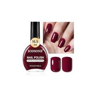 JODSONE 16.5ml Dark Red Nail Polish Large Volume Quick Dry Nail Polish, Long Lasting Shine, Fingernail Toenail Nail Art DIY Home Travel Nail Art Gift