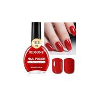 JODSONE 16.5ml Red Nail Polish Large Volume Quick Drying Nail Polish, Fast Drying and Long Lasting Color Nail Art DIY Home Manicure Gift for Women