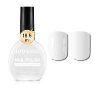JODSONE 16.5ml White Nail Polish Large Volume Quick Drying Nail Polish, Fast Drying and Long Lasting Color Nail Art DIY Home Manicure Gift for Women