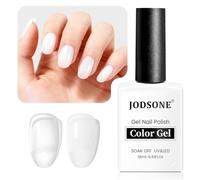 JODSONE 18ml Jelly White Gel Nail Polish Elegant White Large Capacity Crystal Gloss Nail Art DIY Home Nail Salon
