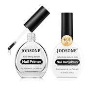 JODSONE 2Pcs 16.5ml Nail Dehydrator and Primer Set: Acid-Free Nail Primer & Fast-Dry Nail Dehydrator for UV Gels, Superior Bonding Agent for Professional Salons and DIY Art Design