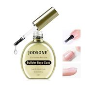 JODSONE 3-in-1 Builder Base Coat Gel - 16.5ml No Wipe Foundation for Gel Nail Polish, Nail Tips & Overlay Structure, Long Lasting, U V/LED Curing for DIY Nail Art