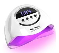 JODSONE 320W UV Nail Lamp with 72 Dual Light Source red Light Beads,Professional Nail Dryer for Gel Polish Curing Light Machine, with Automatic Sensor and LCD Display for Home and Nail Salon