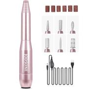 JODSONE 6-in-1 Professional Nail Drill Set, 20000RPM Electric Nail Files for Beginners, Compact Efile for Acrylics Gel Nails Art, Manicure & Pedicure Tools with Case for Home Salon