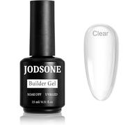 JODSONE All in One Fast & Easy Clear Builder Gel 15ml - Builder Gel for Nails, Nail Strengthener and Extender for Long, Strong Nails & Nail Extensions, Requires Curing Under LED UV Nail Lamp