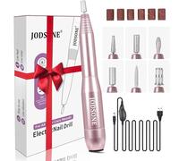 JODSONE Electric Nail File, 20000RPM Professional Nail Drill Machine for Beginners, 6-in-1 E-File for Acrylics & Gel Nails, Manicure Pedicure Kit with 6 Nail Drill Bits for Home and Salon Use