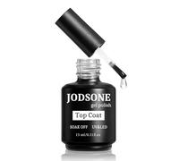 JODSONE Gel Polish-15ML No Wipe Top Coat High Gloss Shine Finish Long Lasting Gel Nail Polish Professional Manicure Home DIY