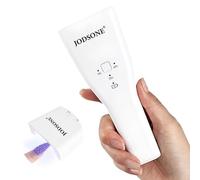 JODSONE Mini UV Nail Lamp, Handheld UV Lamps for Gel Nails, Rechargeable LED Nail Dryer with 10/30/60S Intelligent Timer, Auto Sensor for Home Salon