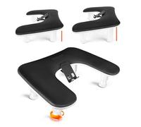 JODSONE Nail Hand Rest Stand Minimalist PU Leather Nail Rest U-Shaped Hand Pad Soft and Comfortable Ideal for Home Manicures Professional Salon Use Black