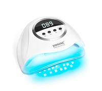 JODSONE UV Nail Lamp, 320W Nail Dryer for Gel Polish, Gel Nail Lamp with 72 Dual Light Source red Light Beads, Led Nail Light for Gel Nails with Automatic Sensor & 4 Timers