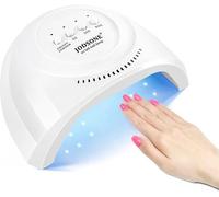 JODSONE UV Nail Lamp, 48/24W Professional Nail Dryer for Gel Polish with Auto Sensor & 3 Timers, LED Gel Nail Curing Light with 30 Beads
