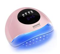 JODSONE UV Nail Lamp, LED Gel Nail Dryer Portable Gel Nail Lamp with Auto Sensor and 4 Timers Home Salon Use Nail Tools Pink