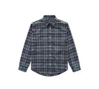 Joe & Bella Men's Magnetic Button Flannel Shirt - Adaptive Magnetic Shirts for Men, Blue Plaid, Medium