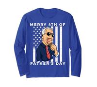 Joe Biden Confused Merry 4th of Father’s Day Ice Cream Funny Long Sleeve T-Shirt