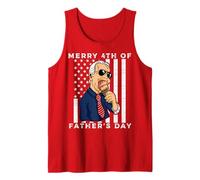 Joe Biden Confused Merry 4th of Father’s Day Ice Cream Funny Tank Top