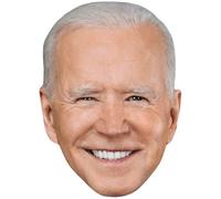 Joe Biden (Grey Hair) Celebrity Mask, Flat Card Face, Fancy Dress Mask