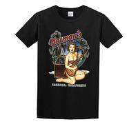 Joe Bonamassa Normans Rare Guitars Joe Bonamassa Burst Pinup Mens T-Shirt Graphic Tee Size XXL Black