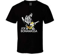 Joe Bonamassa T-Shirt Printed Tee Graphic Top for Men Shirt Size XXL Black