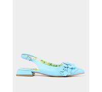Joe Browns 3D Corsage Flower Slingback Flats In Blue Blue 5