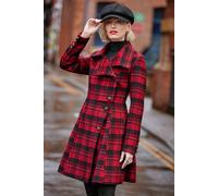 Joe Browns Autumn Days Check Coat In Red Red
