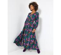 Joe Browns Women's Autumn Boho Vintage Floral Maxi Dress, Black, 16